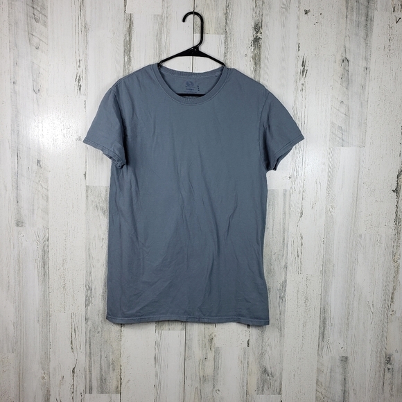 fruit of the loom basic gray crew neck short sleeve tshirt size medium - Picture 7 of 7